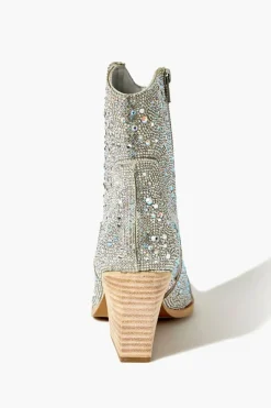 Rhinestone Cowboy Ankle Boots