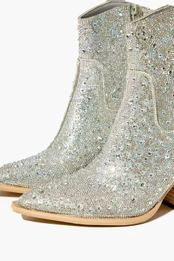 Rhinestone Cowboy Ankle Boots