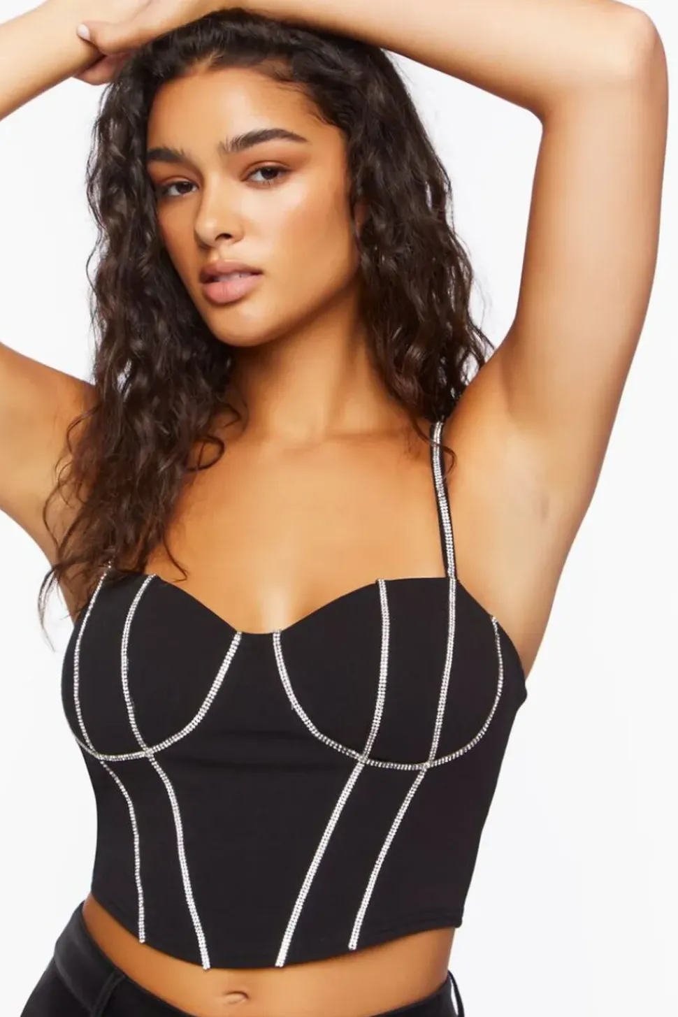 Rhinestone Cropped Cami