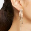 Rhinestone Drop Earrings