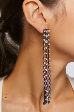Rhinestone Drop Earrings