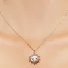 Rhinestone Eye Charm Necklace