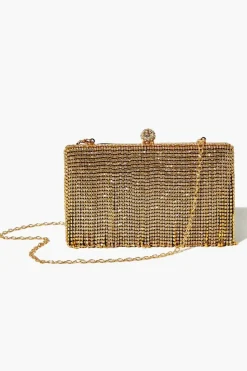 Rhinestone Fringe Clutch Bag