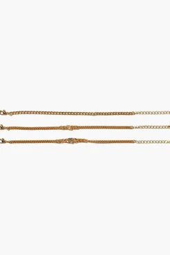 Rhinestone Heart Bracelet Set