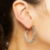 Rhinestone Hoop Earrings