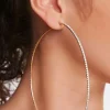 Rhinestone Hoop Earrings