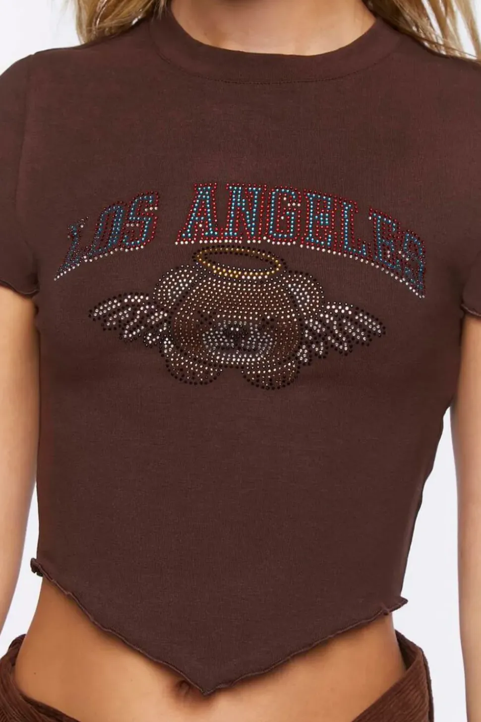 Rhinestone Los Angeles Graphic Baby Tee