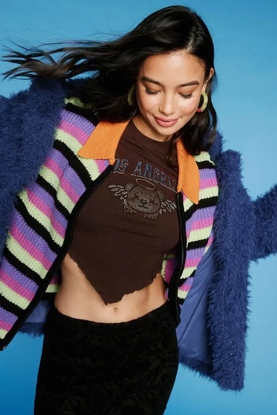 Rhinestone Los Angeles Graphic Baby Tee