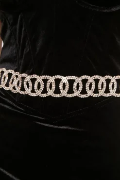 Rhinestone O-Ring Belt