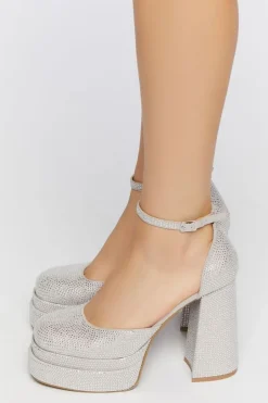 Rhinestone Platform Heels