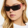Rhinestone Shield Sunglasses