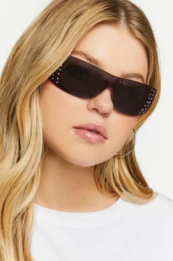 Rhinestone Shield Sunglasses