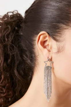 Rhinestone Star Duster Earrings
