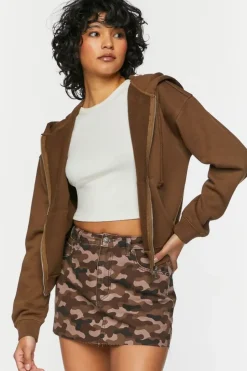 Rhinestone Wings Graphic Zip-Up Hoodie