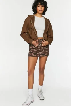 Rhinestone Wings Graphic Zip-Up Hoodie