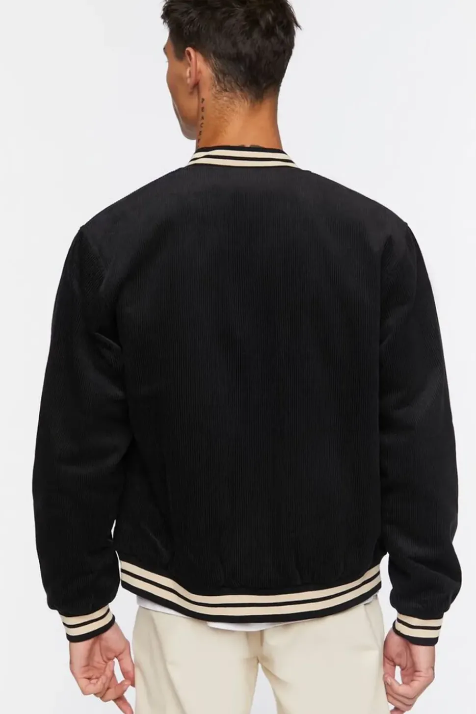 Ribbed Bomber Jacket