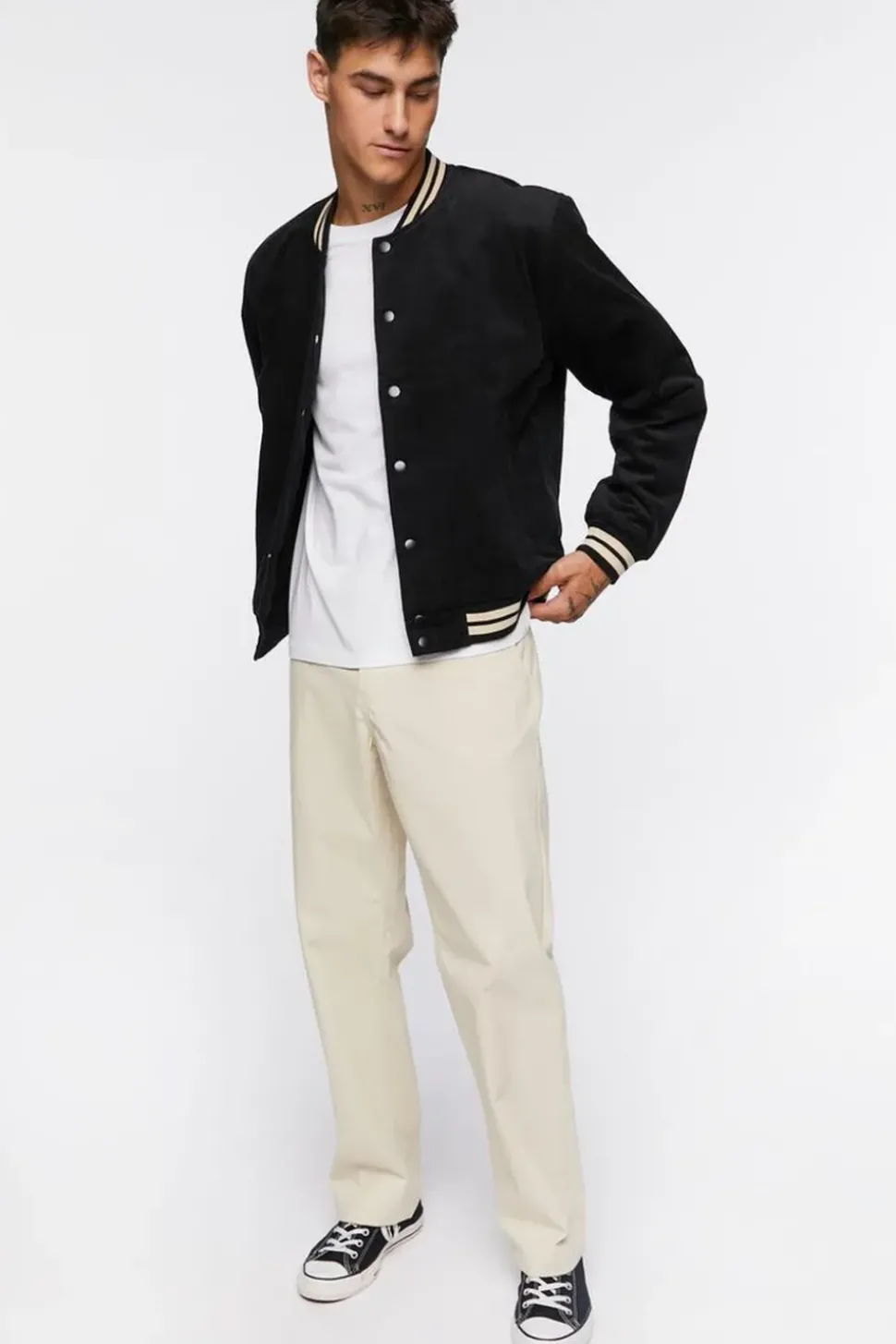 Ribbed Bomber Jacket