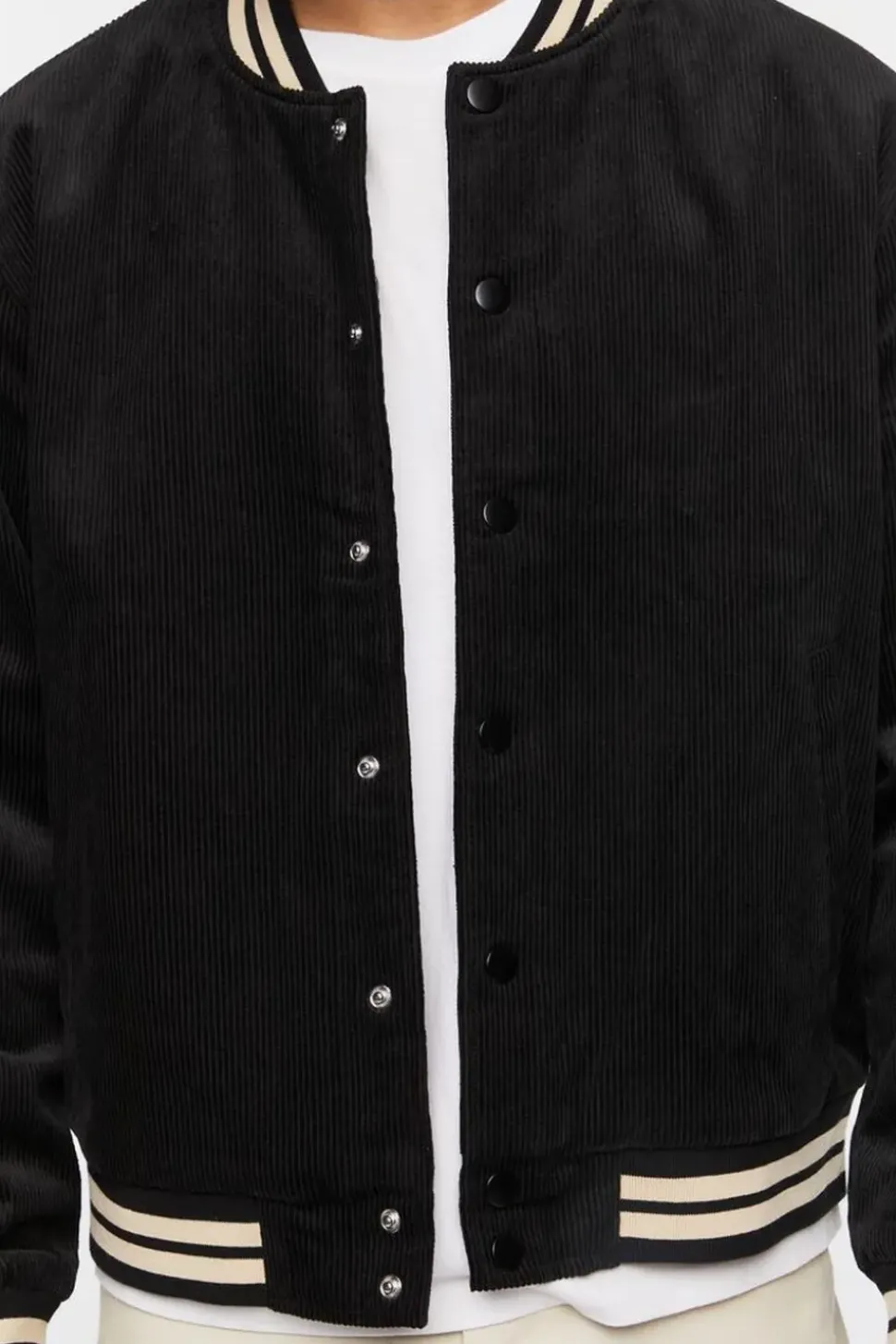 Ribbed Bomber Jacket