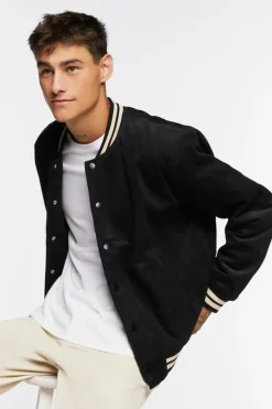 Ribbed Bomber Jacket