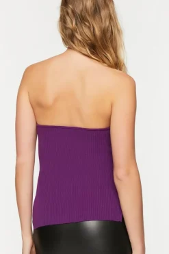 Ribbed Bustier Tube Top