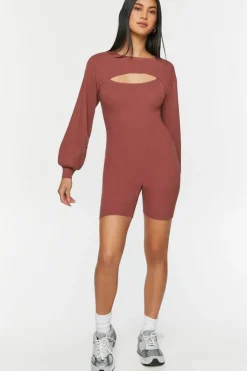 Ribbed Cami Romper & Bolero Set