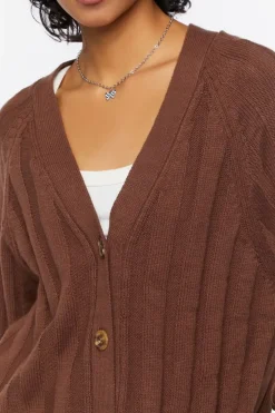 Ribbed Cardigan Sweater