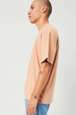 Ribbed Crew Neck Tee