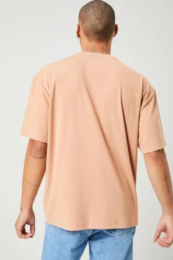 Ribbed Crew Neck Tee
