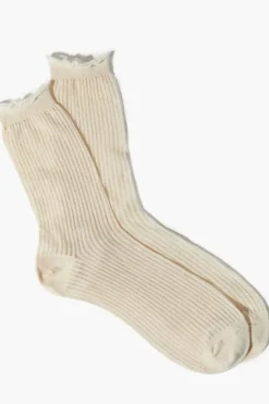Ribbed Crew Socks