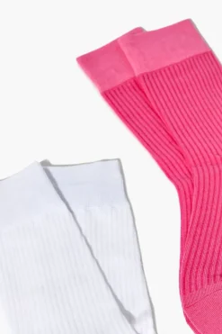 Ribbed Crew Sock Set - 2 Pack