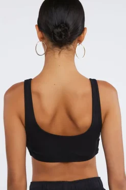 Ribbed Crisscross Cropped Tank Top