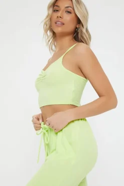 Ribbed Cropped Lounge Cami