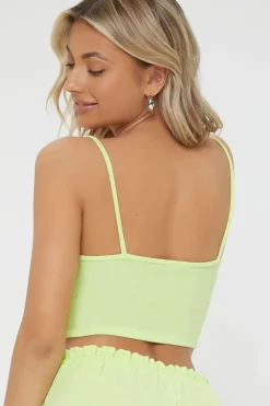 Ribbed Cropped Lounge Cami