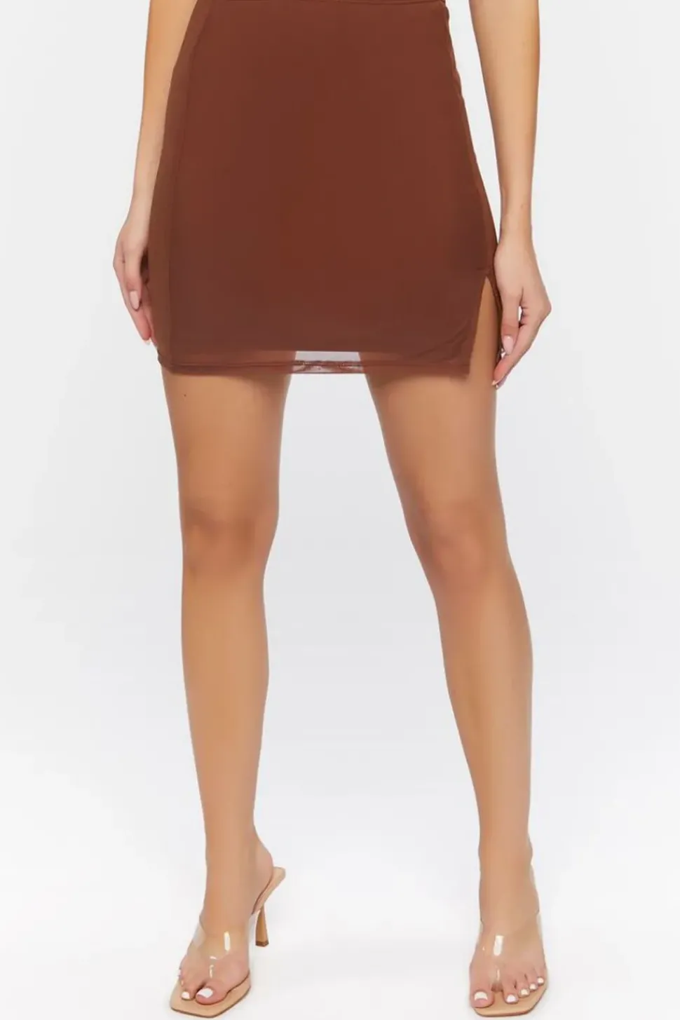 Ribbed Cropped Tee & Mini Skirt Set
