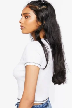 Ribbed Knit Baby Tee