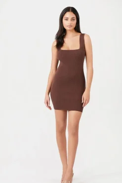 Ribbed Knit Bodycon Mini Dress