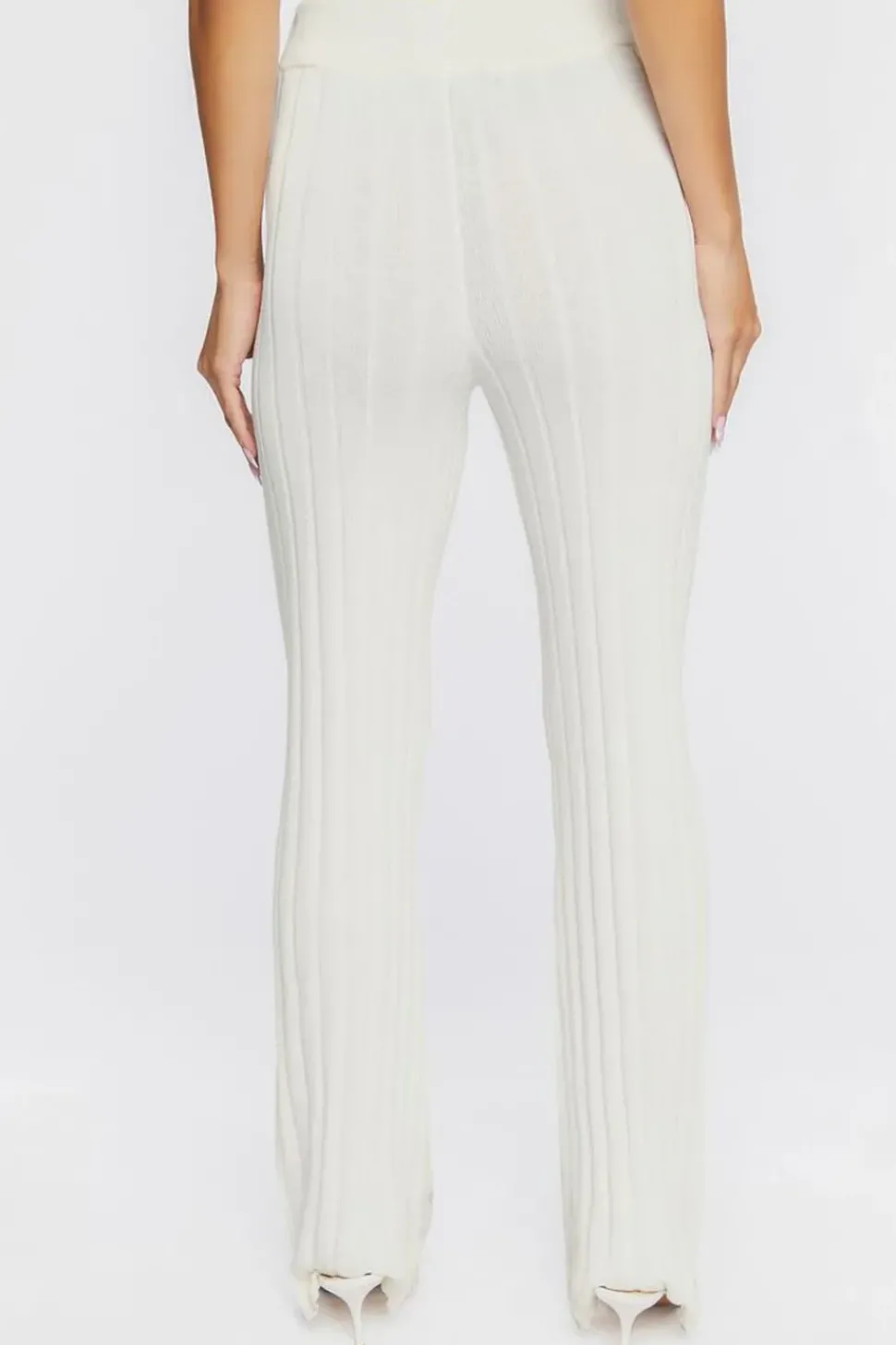 Ribbed Knit Flare Pants