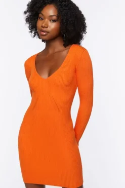 Ribbed Knit Mini Dress
