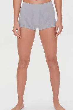 Ribbed Knit Seamless Shorts