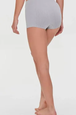 Ribbed Knit Seamless Shorts
