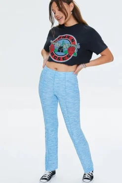 Ribbed Knit Space-Dye Pants