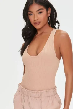 Ribbed Knit Tank Bodysuit