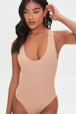 Ribbed Knit Tank Bodysuit