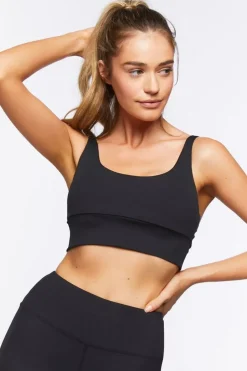 Ribbed Longline Sports Bra