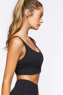Ribbed Longline Sports Bra
