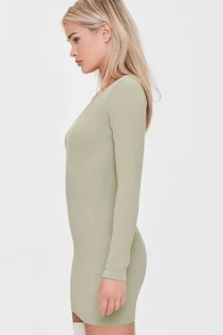 Ribbed Mini Bodycon Dress