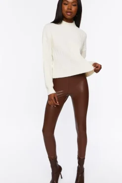 Ribbed Mock Neck Sweater