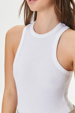Ribbed Racerback Tank Bodysuit