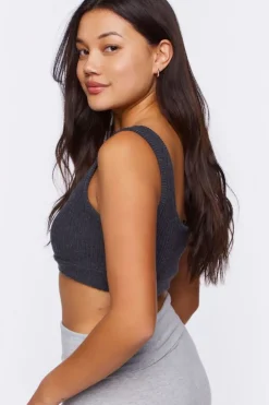 Ribbed Scoop Neck Bralette