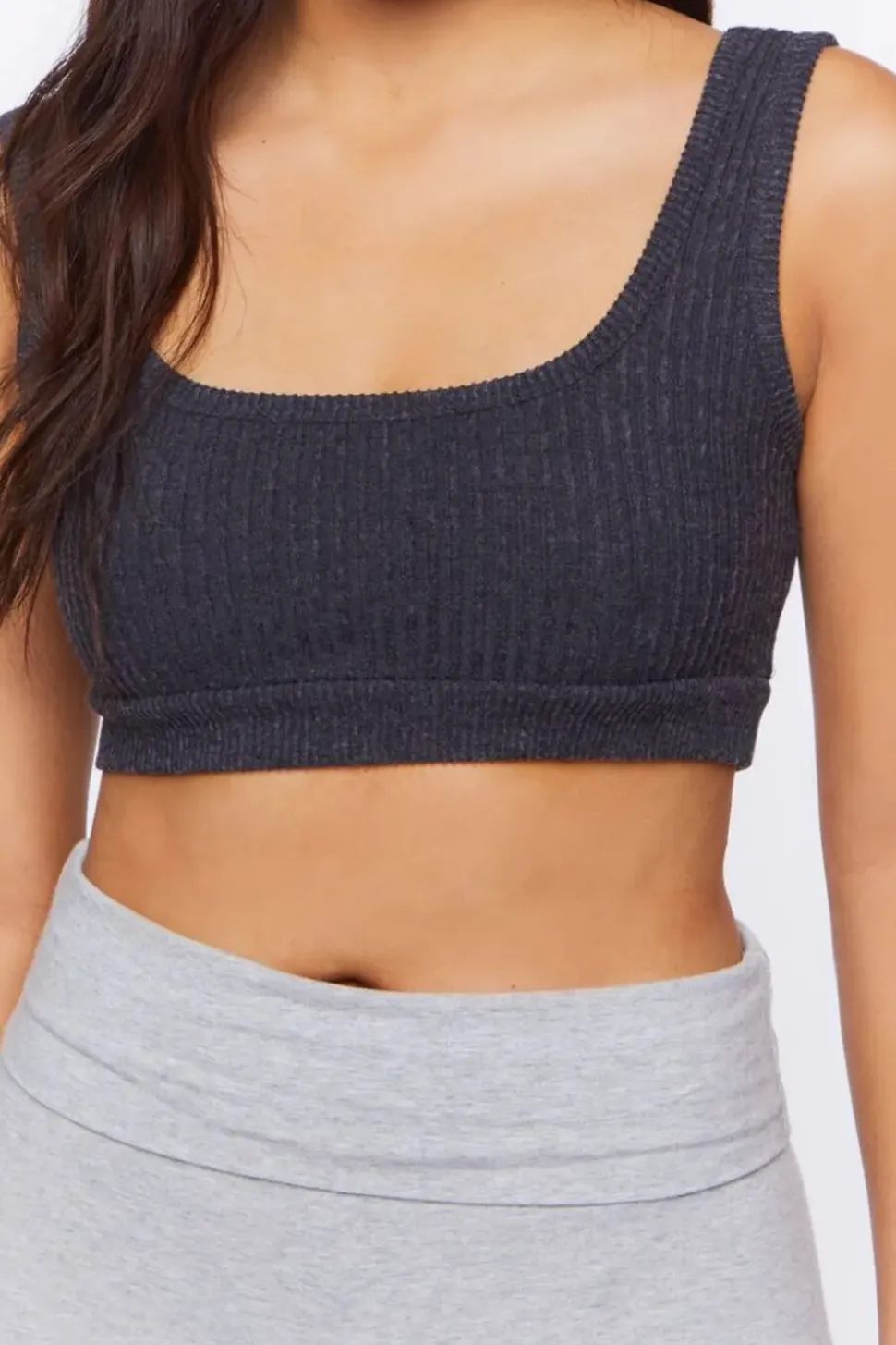 Ribbed Scoop Neck Bralette